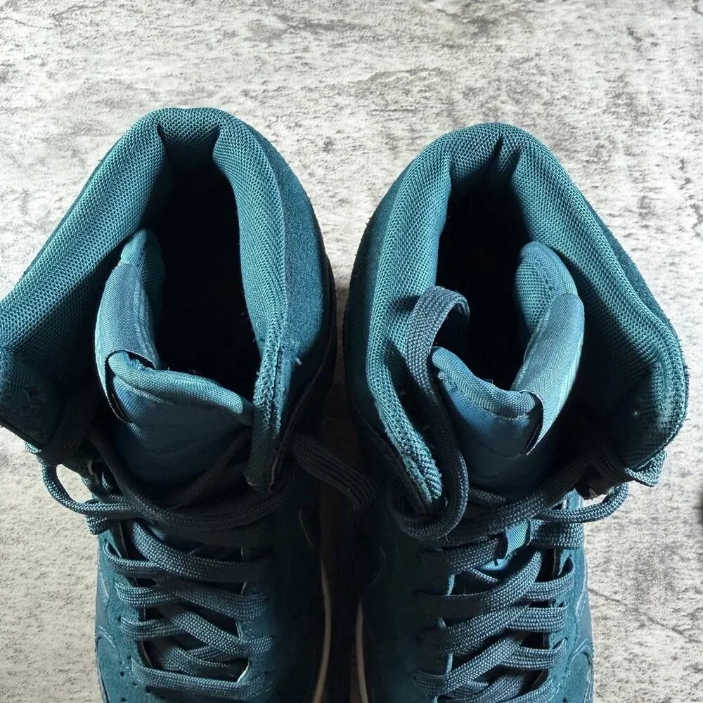 MINT 2013 Nike Dunk Sky Hi Essential Wedge Dark Sea Blue Women Sz 7 528899-300 - Picture 9 of 10